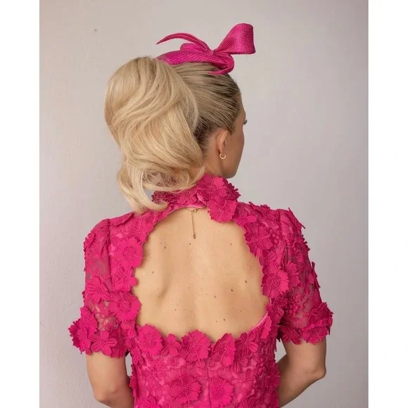 NWT Elliatt Claudia Short Sleeve Mini Dress in Pink $448 - Size Large‎ - Picture 3 of 10